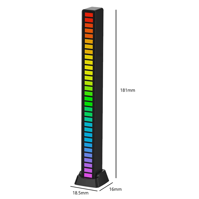 Barra de Luz Led Controle de Voz Síncrono Led Música Ritmo