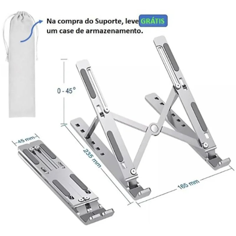 Suporte  De Notebook Laptop Compacto Articulado