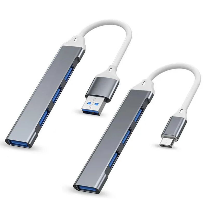 Adaptador USB ou Tipo C 4 Em 1 USB - USB 3.1 para USB 2.0/3.0