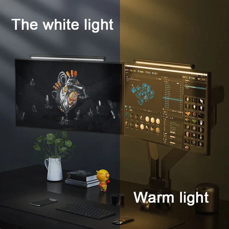 LED Para Monitor Barra de Luz LED Tela do Computador Luzes Penduradas RGB Lâmpada Mesa Para Trabalho e Estudos Iluminação 44cm